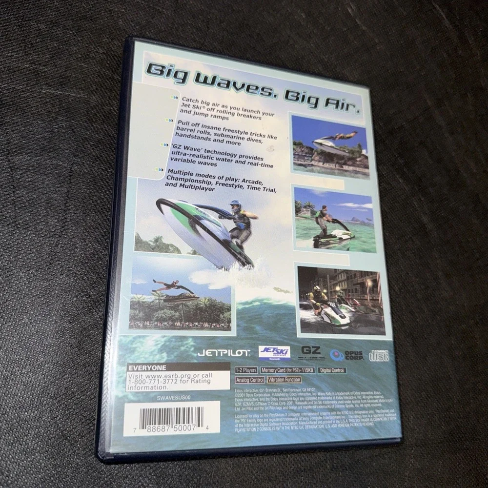 Wave Rally Sony PlayStation‎ 2 (PS2) 2001 with Manual Rated E For Everyone